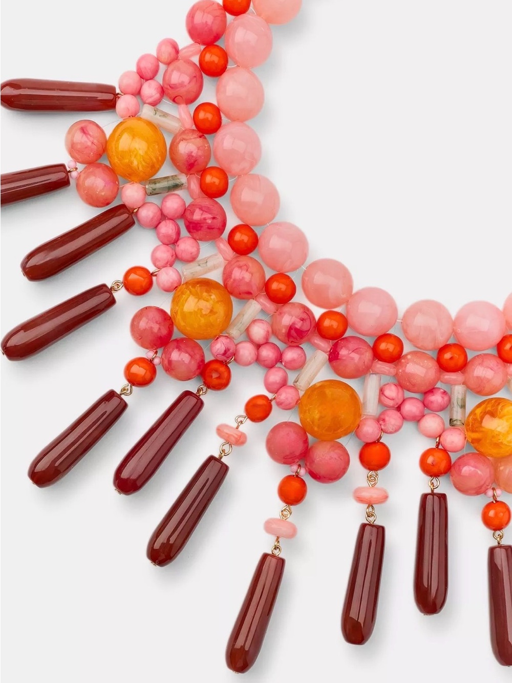 Zara Style MULTICOLOR RESIN BALL NECKLACE - Picture 3 of 6